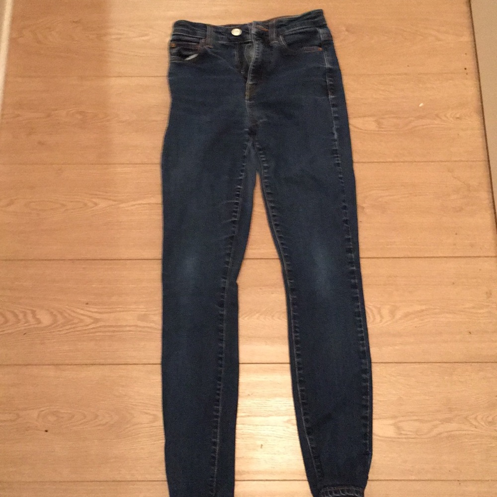 Nasty Gal Petite Blue Denim Jeans